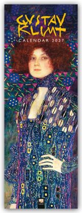 Gustav Klimt - Slimline-Kalender 2027 - Original Flame Tree Publishing-Kalender Slimeline [Kalender]