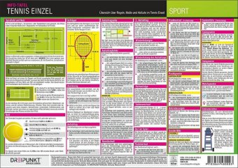 Tennis - Einzel, Infotafel