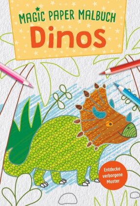 Magic Paper Malbuch - Dinos
