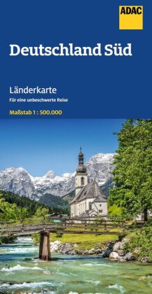 ADAC Länderkarte Deutschland Süd 1:500.000