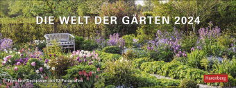 Die Welt der Gärten Premium-Tischplaner 2024. Tischkalender mit 53 faszinierenden Fotos von Gärten a