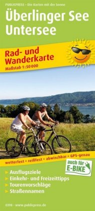 PublicPress Rad- und Wanderkarte Überlinger See, Untersee