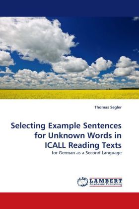 Selecting Example Sentences for Unknown Words in ICALL Reading Texts