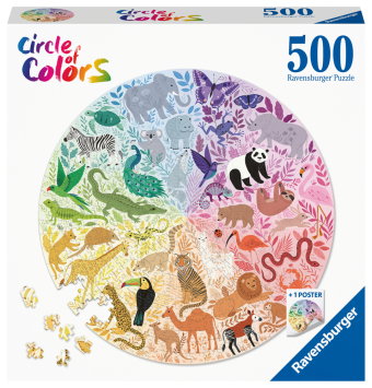 Erwachsenenpuzzle 500 Teile - Circle of Colors - Tiere