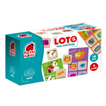Lernspiel Lotto Katzen und Hunde