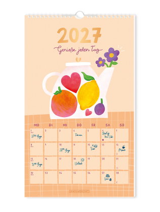 Wandkalender 2027 Genieße jeden Tag
