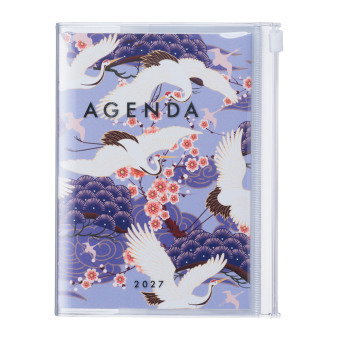 Mark's 2026/2027 Diary A6 Japan, Birds, Purple