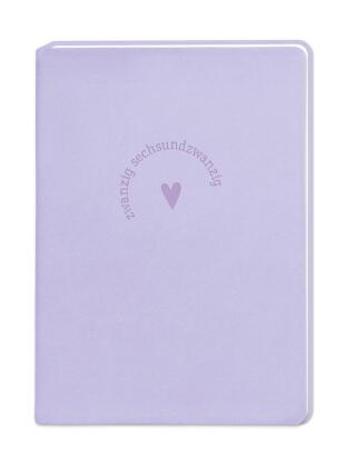 Terminplaner Lederlook 2026 Lavender