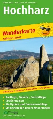 PublicPress Wanderkarte Hochharz, Braunlage - Schierke - Torfhaus - St. Andreasberg - Benneckenstein