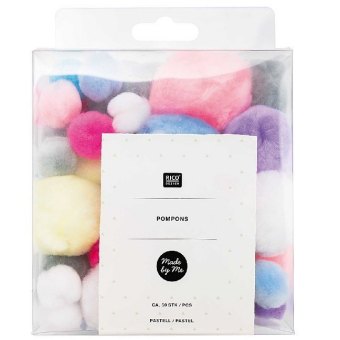 Pompons Pastell