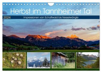 Herbst im Tannheimer Tal - Impressionen von Schattwald bis Nesselwängle (Wandkalender 2024 DIN A4 qu