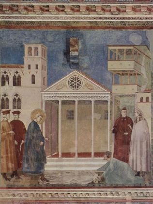 Giotto di Bondone - Bürger von Assisi breitet seinen Mantel vor dem Hl. Franziskus aus - 500 Teile (