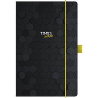 Alpha Edition - Schülerkalender Classic Schwarz 2026 - Schulplaner DIN A5 (ca. 13×20 cm) mit Hardcov