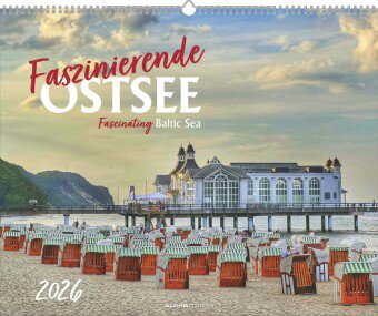 Alpha Edition - Faszinierende Ostsee 2026 - Wandkalender 52×42,5 cm mit 12 Küsten- & Strandmotiven,