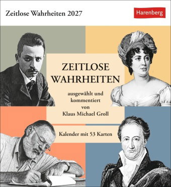 Zeitlose Wahrheiten Postkartenkalender 2027 - Kalender mit 53 Karten, ausgewählt und kommentiert von
