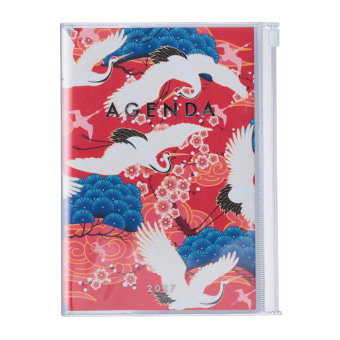 Mark's 2026/2027 Diary B6 Japan, Birds Red
