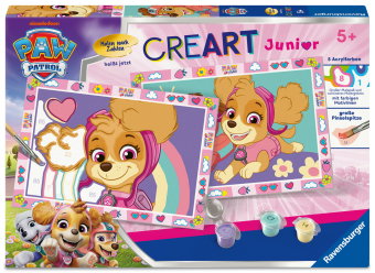 CreArt, Malen nach Zahlen Junior - Paw Patrol mit Skye