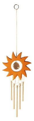 Sonne mit Klangspiel 20 cm, Kristall