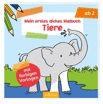 Mein erstes dickes Malbuch ab 2 - Tiere