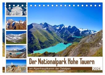 Der Nationalpark Hohe Tauern (Tischkalender 2024 DIN A5 quer), CALVENDO Monatskalender