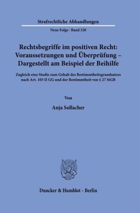 Rechtsbegriffe im positiven Recht: Voraussetzungen und Überprüfung - Dargestellt am Beispiel der Bei