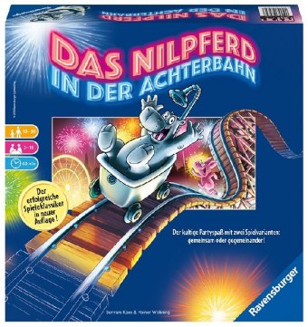 Das Nilpferd in der Achterbahn - Gesellschaftsspiel & Brettspiel ab 10 Jahre
