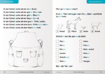 Ich kann in Silben lesen 1 und 2 - Schülerarbeitshefte für die 1. und 2. Klasse, 2 Hefte