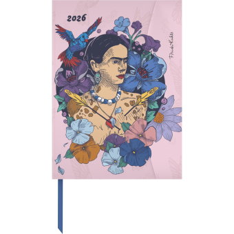 teNeues - Frida Kahlo Diary 2026 - Buchkalender 16x22 cm | Künstlerischer Wochenkalender mit Magnetv