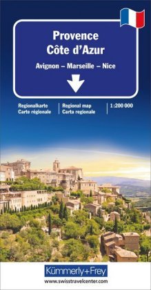 Kümmerly+Frey Karte Provence - Côte d'Azur Regionalkarte