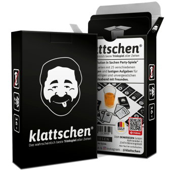 DENKRIESEN - klattschen® - Trinkspiel - SPIELKARTENKARTON "Das wahrscheinlich beste Trinkspiel aller
