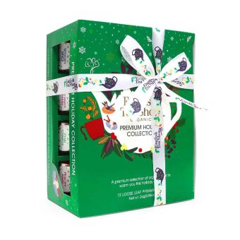 Teegeschenk mit Schleife "Holiday Collection, Grün", BIO, 12 Pyramiden-Beutel (Organic Box)