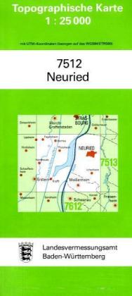 Topographische Karte Baden-Württemberg Neuried
