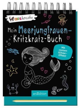 Mein Meerjungfrauen-Kritzkratz-Buch, m. Sift