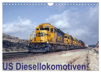 US Diesellokomotiven (Wandkalender 2024 DIN A4 quer), CALVENDO Monatskalender