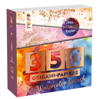 350 Origami-Block Watercolor Splash