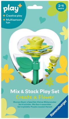 Play+ Blumen Steck- und Spiel-Set: Kleiner Blütenzauber gelb - ab 2 Jahre
