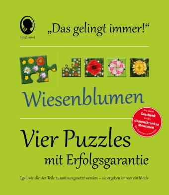 Das "Gelingt-immer"-Puzzle Wiesenblumen. Das Puzzle-Spiel für Senioren mit Demenz