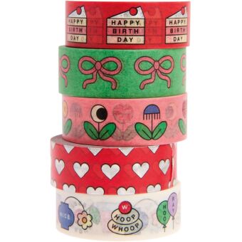 Tape Set Eye Candy, Happy Birthday FSC MIX