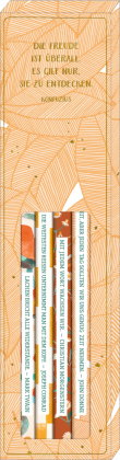 Bleistift-Set mit Sprüchen - All about orange