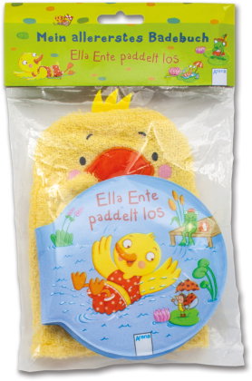 Ella Ente paddelt los, Badebuch