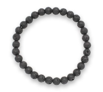 Lavastein Edelsteinarmband 6mm, J749-34