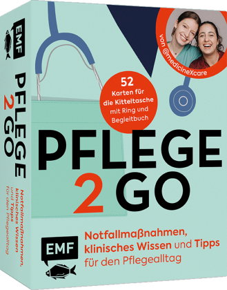 Kartenset: Pflege to go - Notfallmaßnahmen, klinisches Wissen und Tipps für den Pflegealltag | für K
