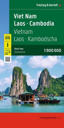 freytag & berndt Straßenkarte Vietnam - Laos - Kambodscha 1:900.000