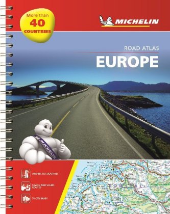 Michelin Straßenatlas Europa mit Spiralbindung. Michelin Atlas routier Europe