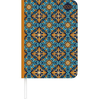 Alpha Edition - Lady Journal Oriental Pattern 2026 - Buchkalender A6 (ca. 10,7×15,2 cm) mit Wochenüb