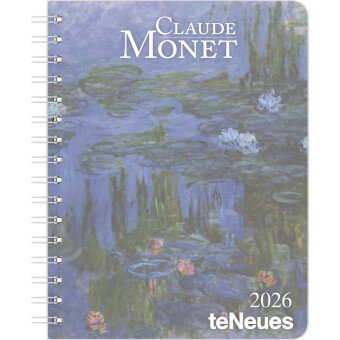 teNeues - Claude Monet Diary 2026 - Buchkalender 17x22 cm | Wochenkalender Deluxe mit Impressionismu