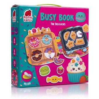 Lernspiel Roter Käfer Busy Book mit Klettverschluss Die Leckereien RK1170-03