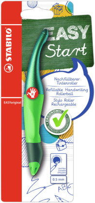 Ergonomischer Tintenroller für Rechtshänder - STABILO EASYoriginal Holograph Edition in grün - Einz
