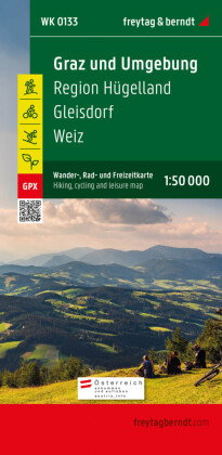 Graz und Umgebung, Wander-, Rad- und Freizeitkarte 1:50.000, freytag & berndt, WK 0133