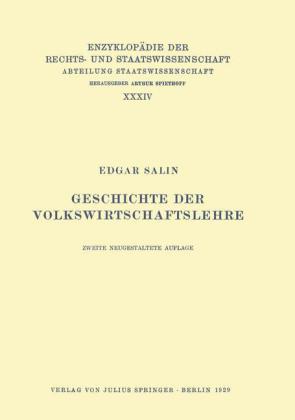 Geschichte der Volkswirtschaftslehre